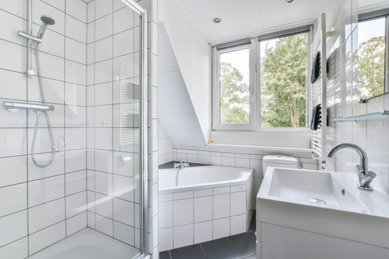 Modern Bathroom with Large Tiles